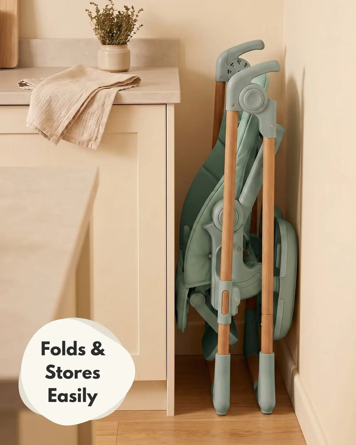 Flare Foldable High Chair - Green
